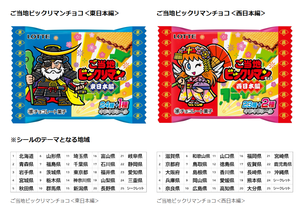 ロッテ「ご当地ビックリマンチョコ」新発売 | フードボイス